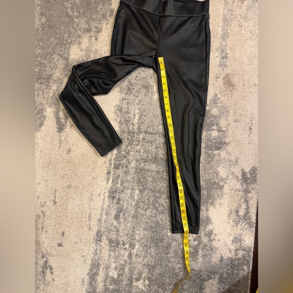 Loft Sleek Black Faux Leather Leggings - Picture 7 of 7